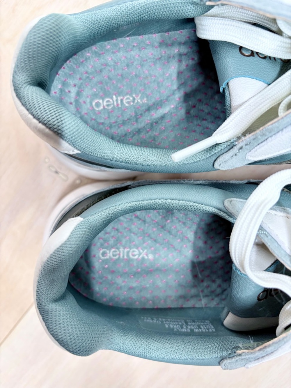 Aetrex Emily Orthopedic Arch Support Sneakers Mint Women's Size 8.5 - Picture 8 of 12